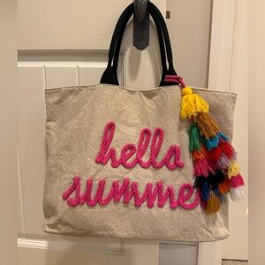 Colorful Large Beach Bag! Used twice.